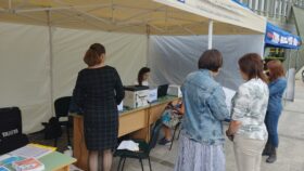 Mobilne stanowisko Świętokrzyskiego Oddziału Wojewódzkiego Narodowego Funduszu Zdrowia w Kielcach