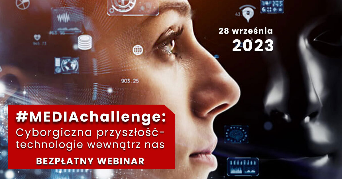 Webinar - Cyborgiczna przyszłość - plakat
