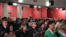 Uczestnicy szkolenia w sali Wojewódzkiego Domu Kultury