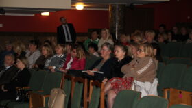 Uczestnicy szkolenia w sali Wojewódzkiego Domu Kultury