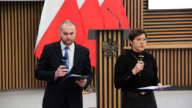 Wizytatorzy Kuratorium Oświaty w Kielcach prowadzący szkolenie