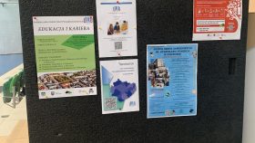 Plakat Świętokrzyska Giełda Szkół Ponadpodstawowych w Pińczowie fot. P. Rutkowski