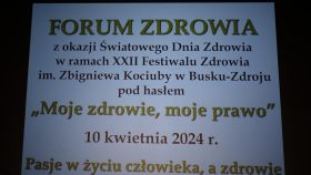 Plakat Forum Zdrowia (fot. Adrian Lasak)
