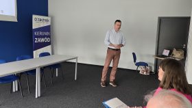 Powitanie uczestników przez Pana Kamila Kopcia wicedyrektora Centrum Kształcenia Zawodowego i Ustawicznego