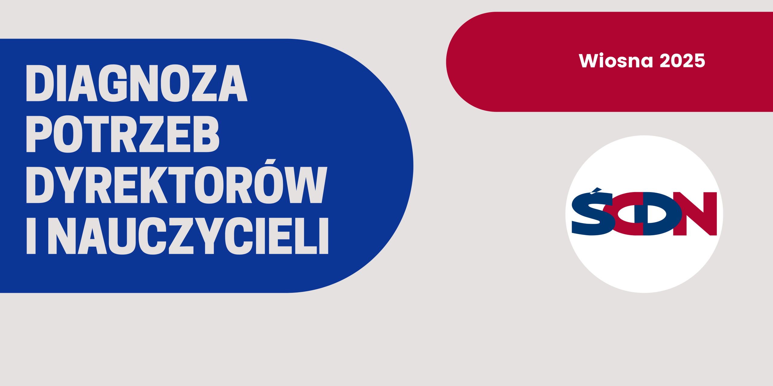 Baner - diagnoza potrzeb dyrektorów i nauczycieli wiosna 2025