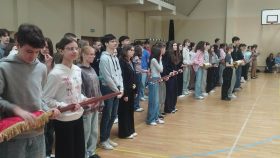 Uczestnicy szkolenia podczas ćwiczenia prawidłowego marszu