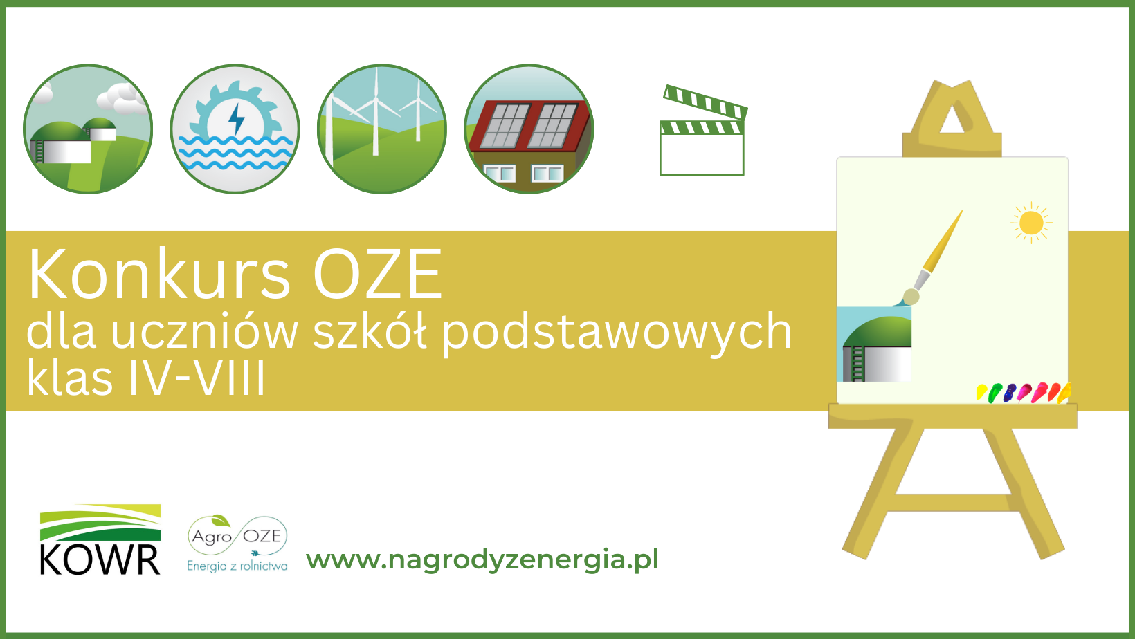 Konkurs OZE dla uczniów klas IV VIII szkół podstawowych z terenów gmin wiejskich i miejsko wiejskich