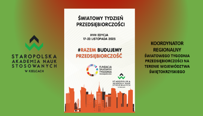 18. Światowy Tydzień Przedsiębiorczości - grafika promocyjna